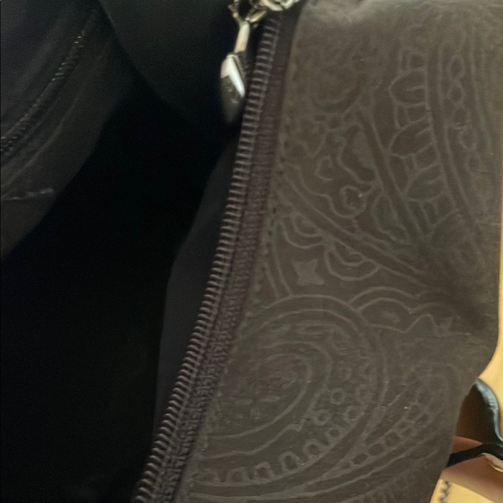 La Bagagerie Brown Paisley Design With Tan Leather Handbag - Picture 10 of 13